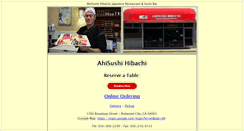 Desktop Screenshot of ahisushihibachi.com