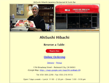 Tablet Screenshot of ahisushihibachi.com